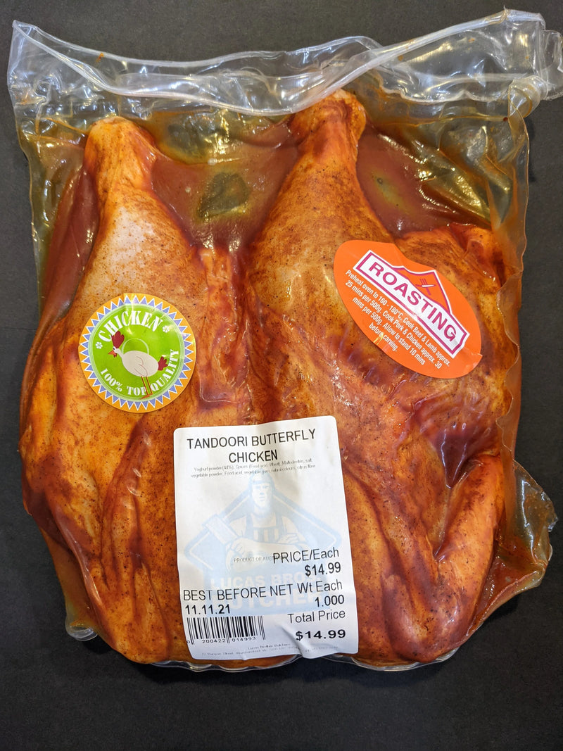Tandoori butterflied chicken