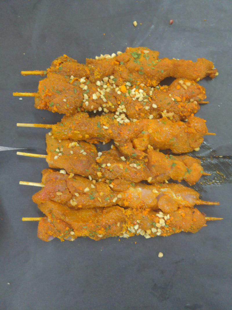 Peanut Satay Chicken Kebabs